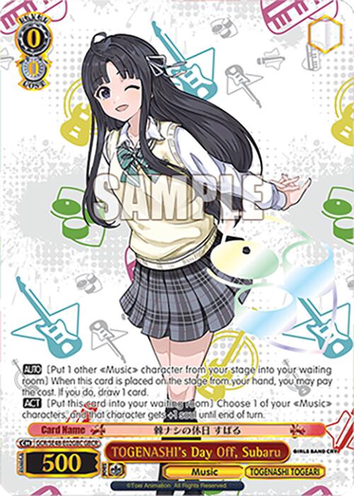 TOGENASHI's Day Off, Subaru (GCR/SE48-E02GBC GBCR) [Girls Band Cry Premium Booster]