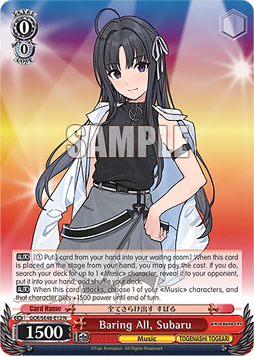 Baring All, Subaru (GCR/SE48-E12 N) [Girls Band Cry Premium Booster]