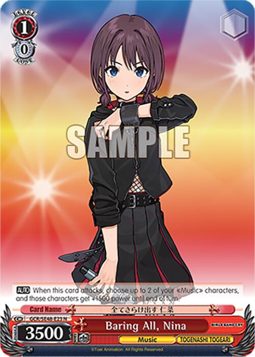 Baring All, Nina (GCR/SE48-E23 N) [Girls Band Cry Premium Booster]