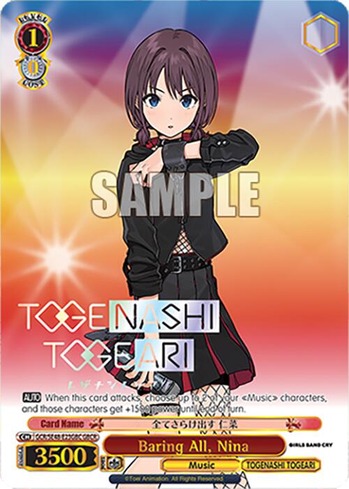 Baring All, Nina (GCR/SE48-E23GBC GBCR) [Girls Band Cry Premium Booster]