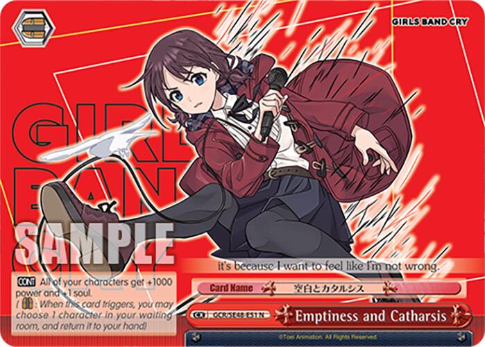 Emptiness and Catharsis (GCR/SE48-E51 N) [Girls Band Cry Premium Booster]