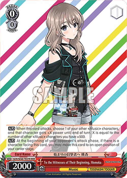 To the Witnesses of Their Beginning, Momoka (GCR/SE48-TE07R RRR) [Girls Band Cry Premium Booster]