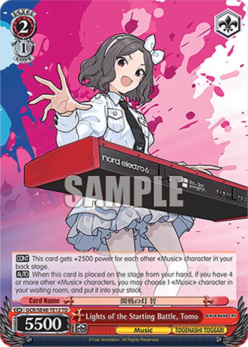 Lights of the Starting Battle, Tomo (GCR/SE48-TE12 TD) [Girls Band Cry Premium Booster]