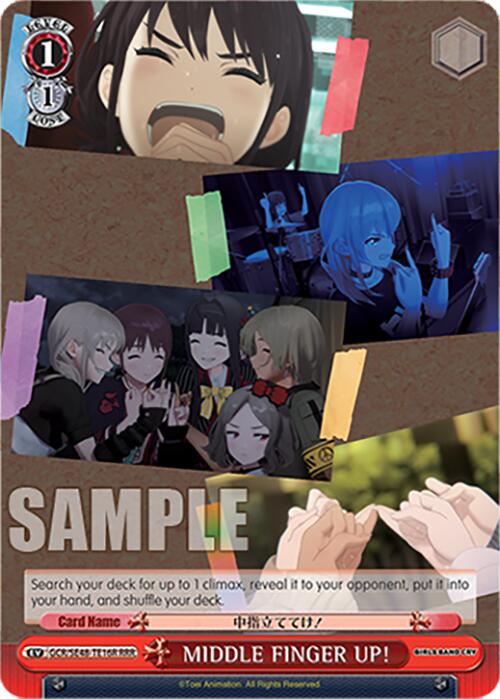 MIDDLE FINGER UP! (GCR/SE48-TE16R RRR) [Girls Band Cry Premium Booster]