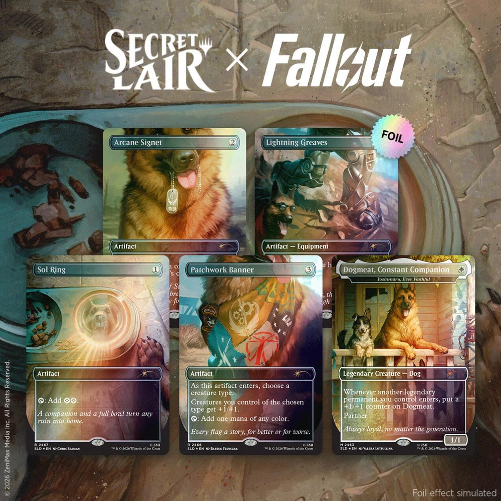Secret Lair Drop: Secret Lair x Fallout: Greet the Dog - Traditional Foil Edition [SLD] (ONLINE ORDER ONLY)