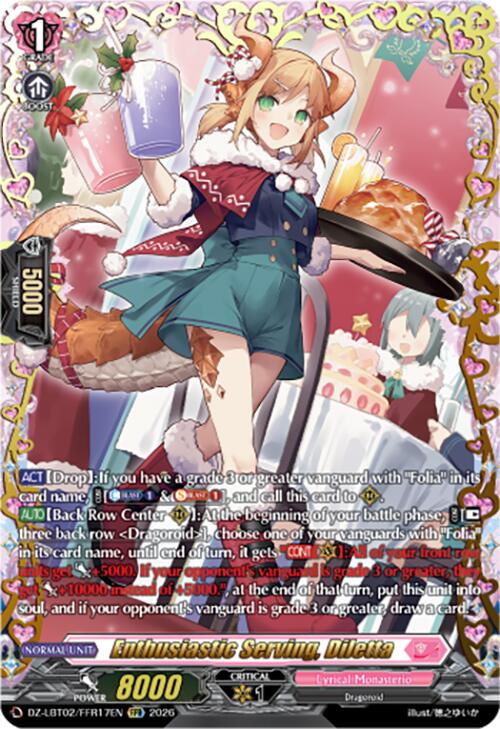 Enthusiastic Serving, Diletta (DZ-LBT02/FFR17EN) [Lyrical Monasterio Season of Wonders]
