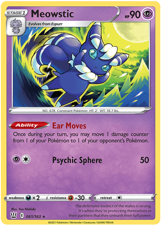 Meowstic (061/163) [Sword & Shield: Battle Styles] (Online Only)