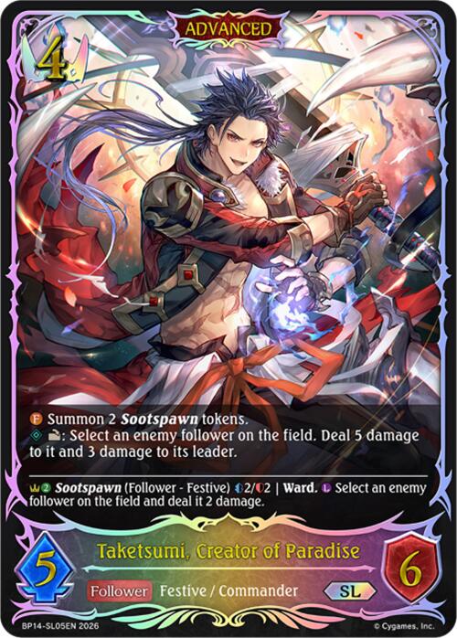 Taketsumi, Creator of Paradise (BP14-SL05EN) [Banquet of Dreams]