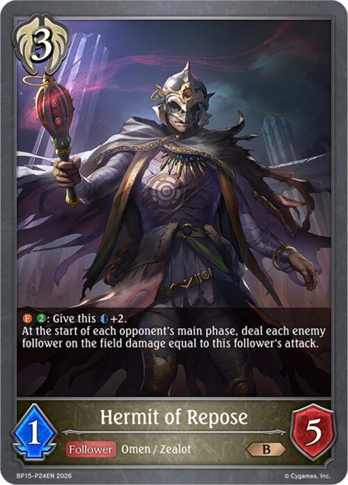 Hermit of Repose - P24 (Foil) (BP15-P24EN) [Trial of the Omens]