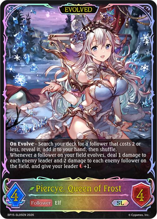 Piercye, Queen of Frost (Evolved) (BP15-SL05EN) [Trial of the Omens]