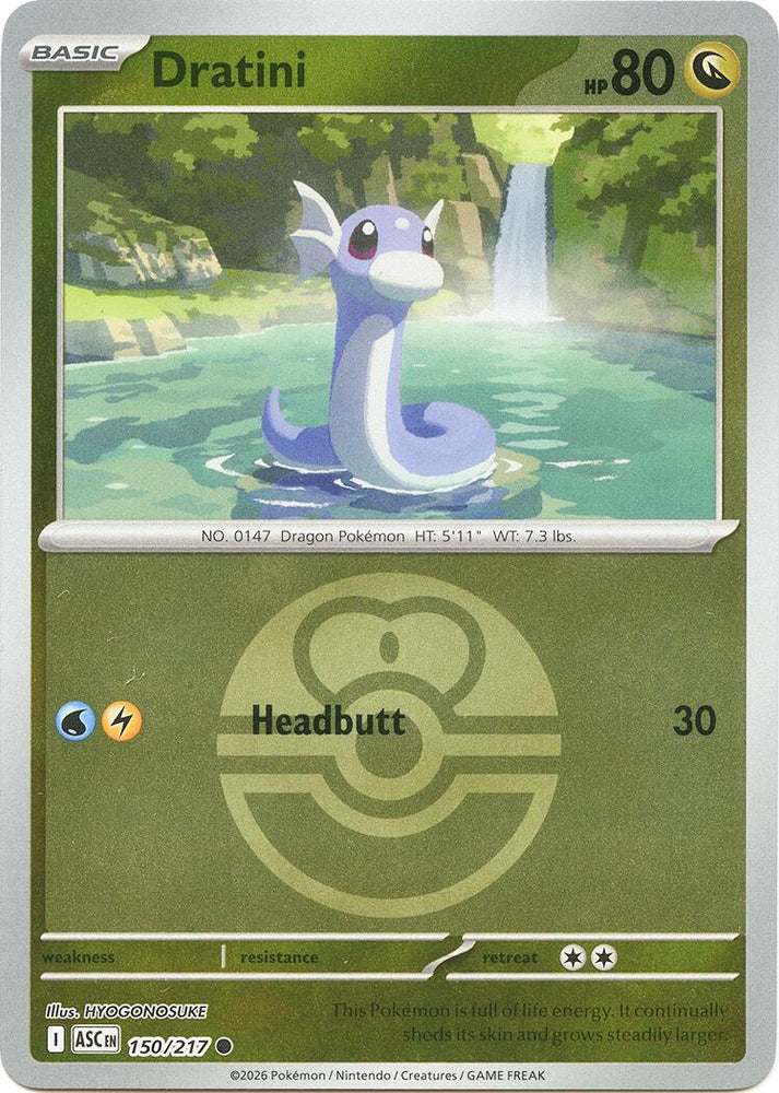Dratini (150/217) (Love Ball) [Mega Evolution: Ascended Heroes]
