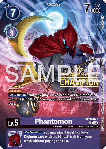 Phantomon [BT20-072] (Regionals 26-27 Season 1 Champion) [Release Special Booster Ver.2.5 Promos]