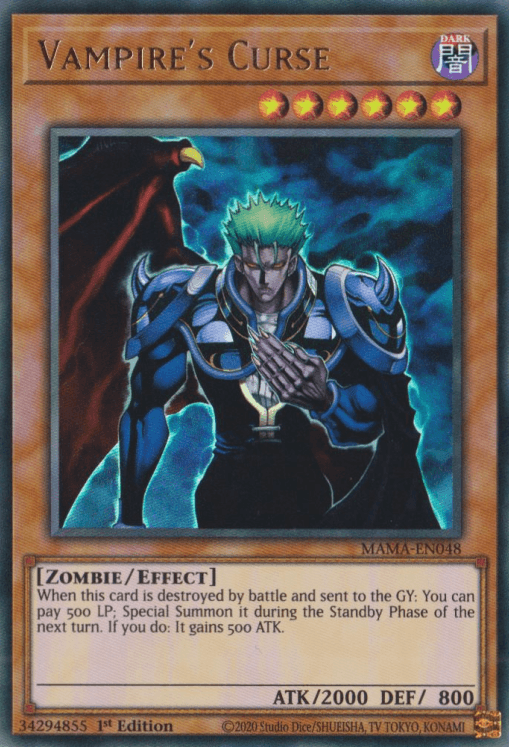 Vampire's Curse [MAMA-EN048] Ultra Rare (ONLINE ORDER ONLY)