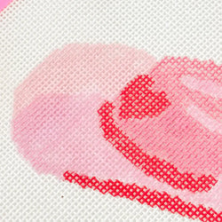 Cotswold Co Designs - Hand-Painted Pink Cowgirl Hat Needlepoint Canvas | 3” Canvas (ONLINE ORDER ONLY)