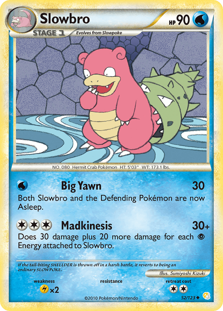 Slowbro (52/123) [HeartGold & SoulSilver: Base Set] (Online Only)