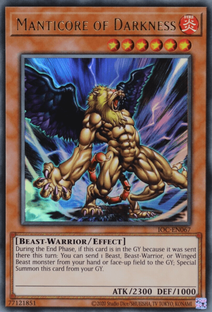 Manticore of Darkness (25th Anniversary) [IOC-EN067] Ultra Rare (ONLINE ORDER ONLY)