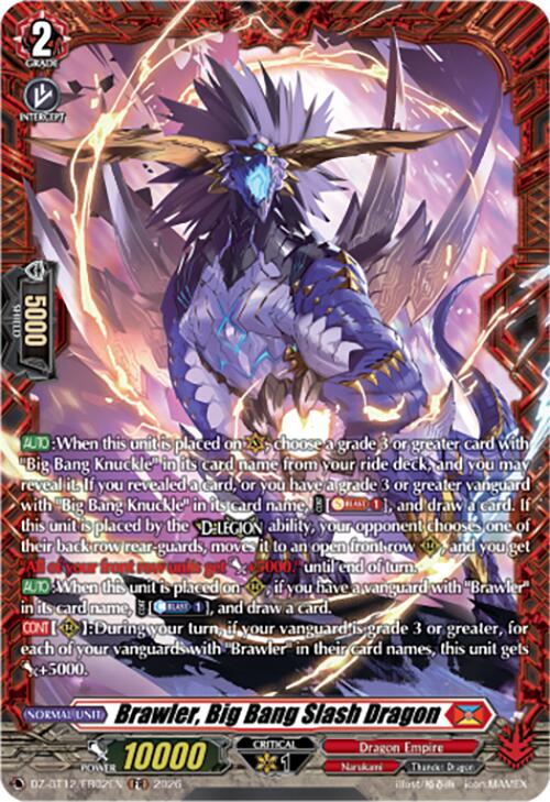 Brawler, Big Bang Slash Dragon (DZ-BT12/FR02EN) [Chasm of Lost Souls]