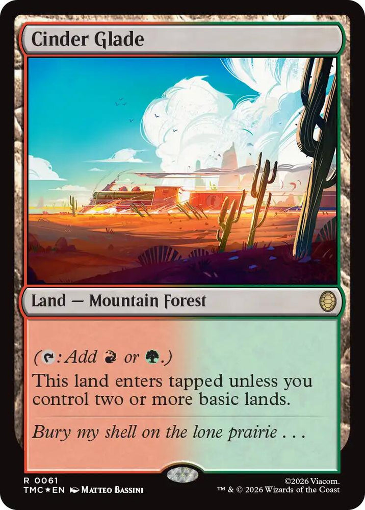 Cinder Glade (Surge Foil) [Teenage Mutant Ninja Turtles Commander]