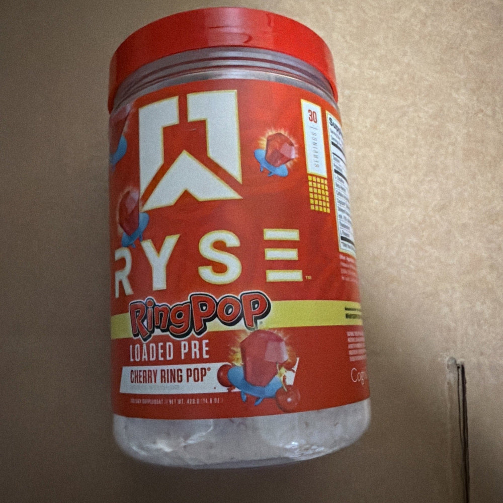 Ryse Loaded Pre-workout Cherry Ring Pop 30 Servings 14.8 OZ 11/2026 Exp (ONLINE ORDER ONLY)