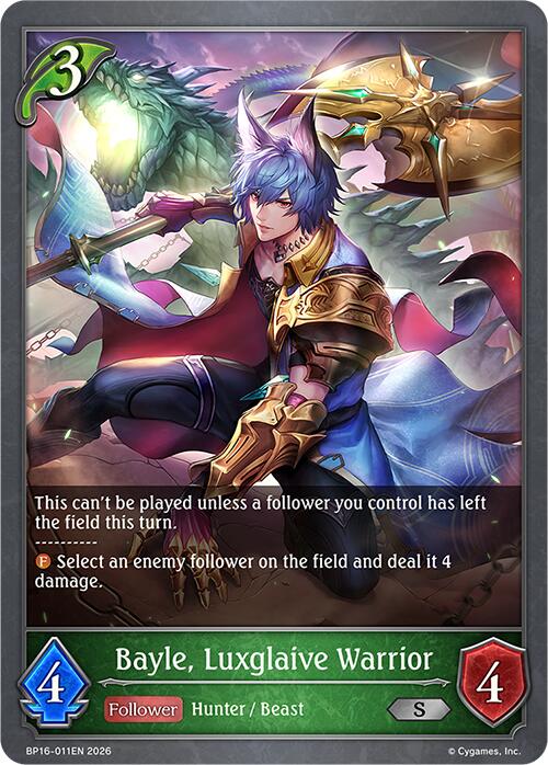Bayle, Luxglaive Warrior (BP16-011EN) [New World Genesis]