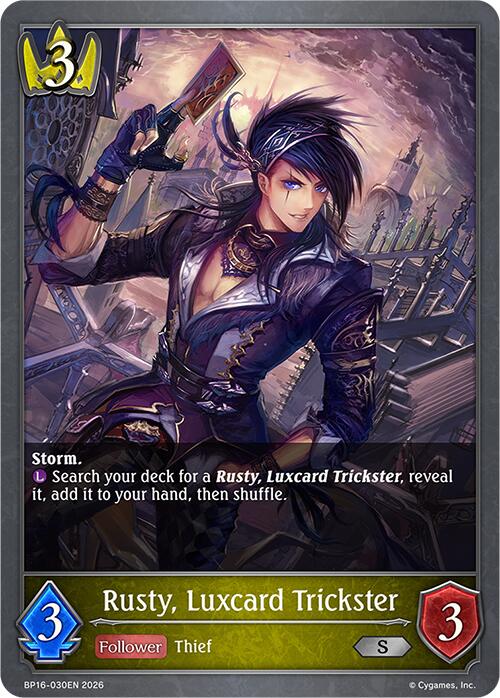 Rusty, Luxcard Trickster (BP16-030EN) [New World Genesis]