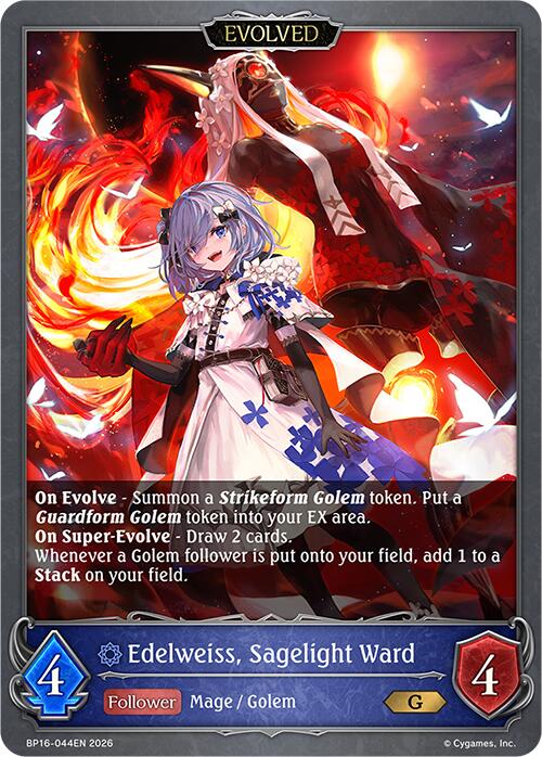 Edelweiss, Sagelight Ward (Evolved) (BP16-044EN) [New World Genesis]