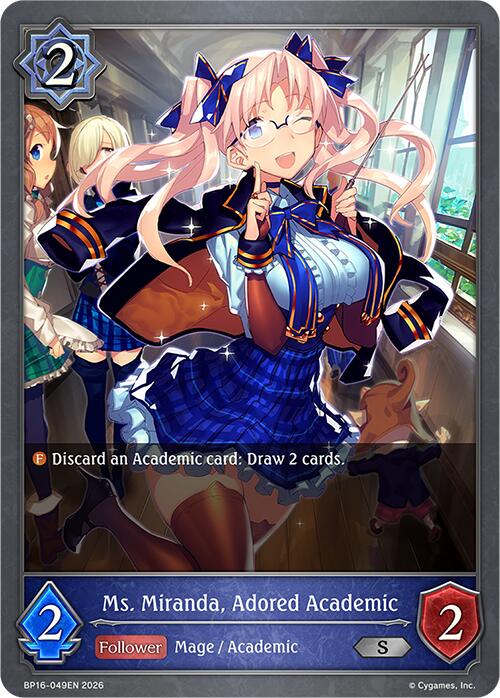 Ms. Miranda, Adored Academic (BP16-049EN) [New World Genesis]
