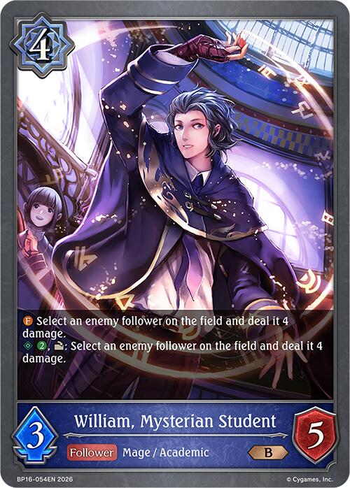 William, Mysterian Student (BP16-054EN) [New World Genesis]
