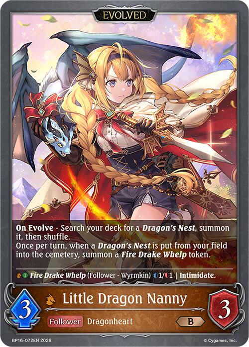 Little Dragon Nanny (Evolved) (BP16-072EN) [New World Genesis]