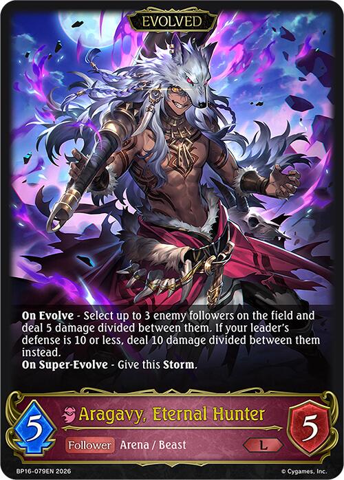 Aragavy, Eternal Hunter (Evolved) (BP16-079EN) [New World Genesis]