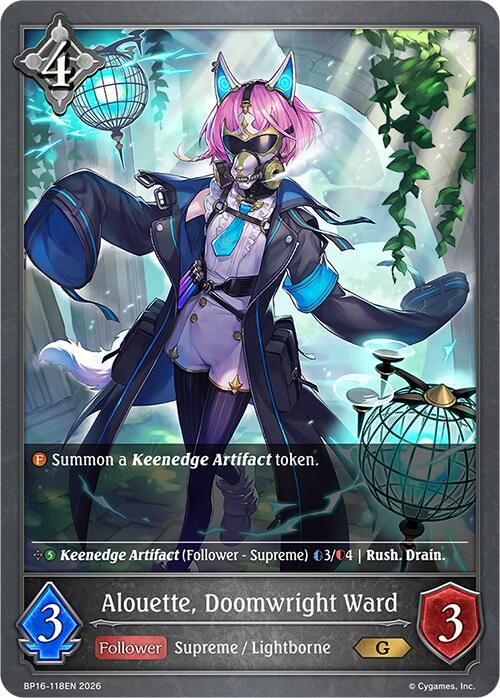 Alouette, Doomwright Ward (BP16-118EN) [New World Genesis]