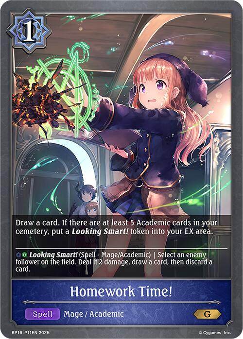 Homework Time! - P11 (Foil) (BP16-P11EN) [New World Genesis]
