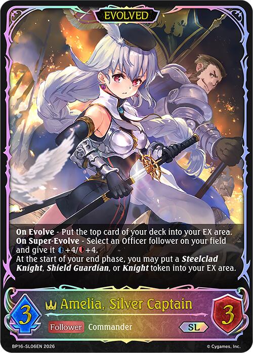 Amelia, Silver Captain (Evolved) (BP16-SL06EN) [New World Genesis]