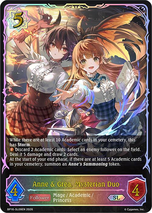 Anne & Grea, Mysterian Duo (BP16-SL09EN) [New World Genesis]