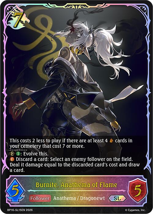 Burnite, Anathema of Flame (BP16-SL15EN) [New World Genesis]