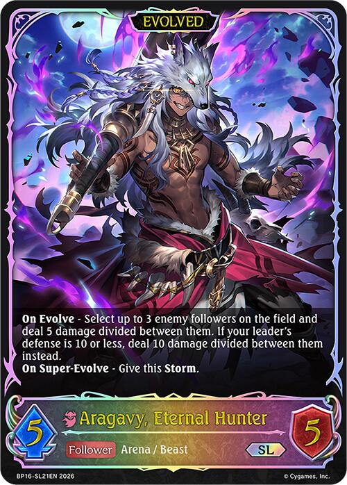 Aragavy, Eternal Hunter (Evolved) (BP16-SL21EN) [New World Genesis]