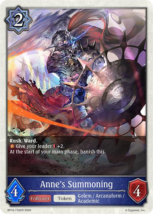 Anne's Summoning (BP16-T16EN) [New World Genesis]