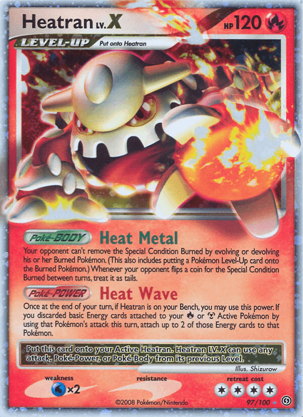Heatran LV.X (97/100) [Diamond & Pearl: Stormfront] (Online Only)