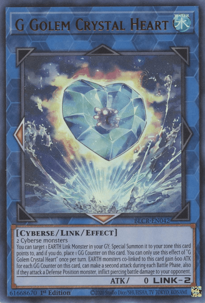 G Golem Crystal Heart [BLCR-EN042] Ultra Rare (ONLINE ORDER ONLY)