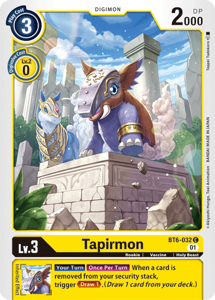 Tapirmon [BT6-032] [Double Diamond] (ONLINE ORDER ONLY)