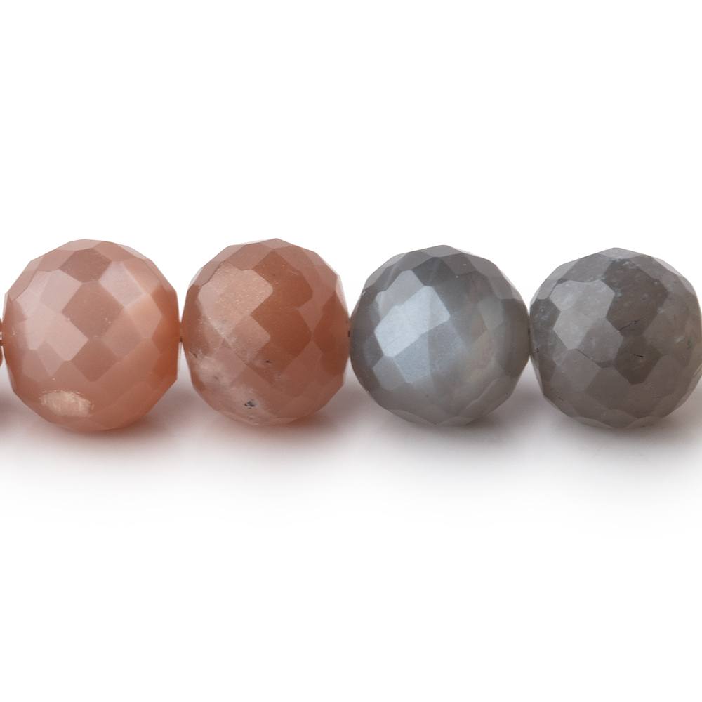 9-9.5mm Multi-color Moonstone faceted rounds 9.25 inch 28 Beads (ONLINE ORDER ONLY)
