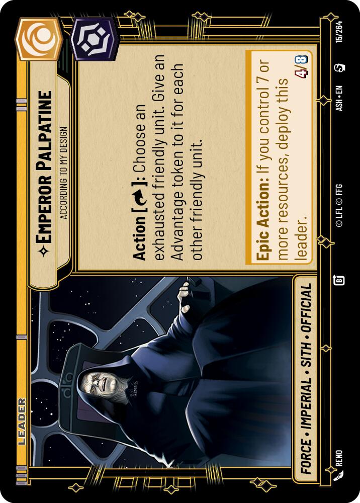 Emperor Palpatine - According to My Design (15/264) (15/264) [Ashes of the Empire]