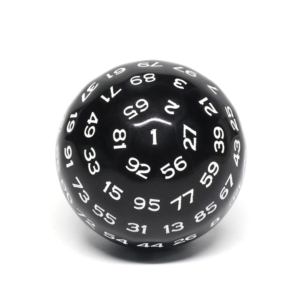 D100-Black Opaque w/white Numbers (Online Only)