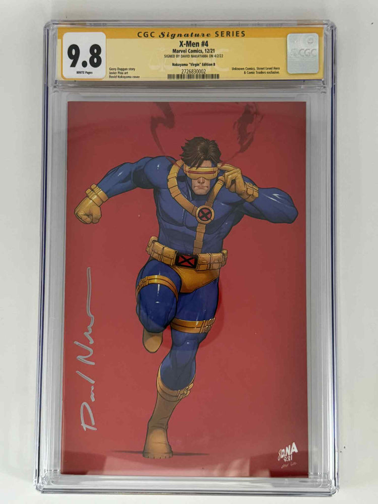 [Signed by David Nakayama] X-Men #4 CGC 9.8 Yellow Label Exclusive Virgin 5 Year Anniversary Color Bleed Var (ONLINE ORDER ONLY)