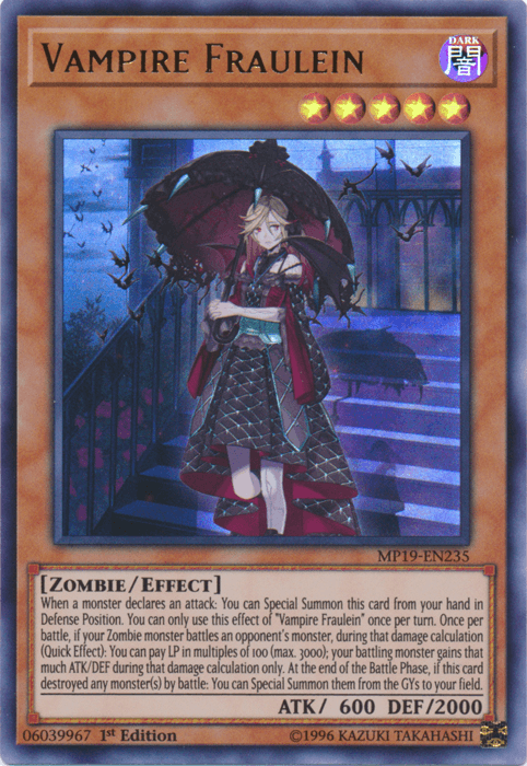 Vampire Fraulein [MP19-EN235] Ultra Rare (ONLINE ORDER ONLY)