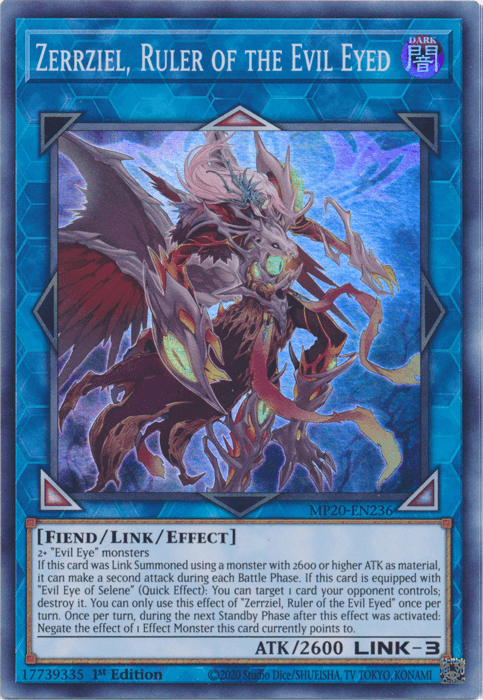 Zerrziel, Ruler of the Evil Eyed [MP20-EN236] Super Rare (ONLINE ORDER ONLY)