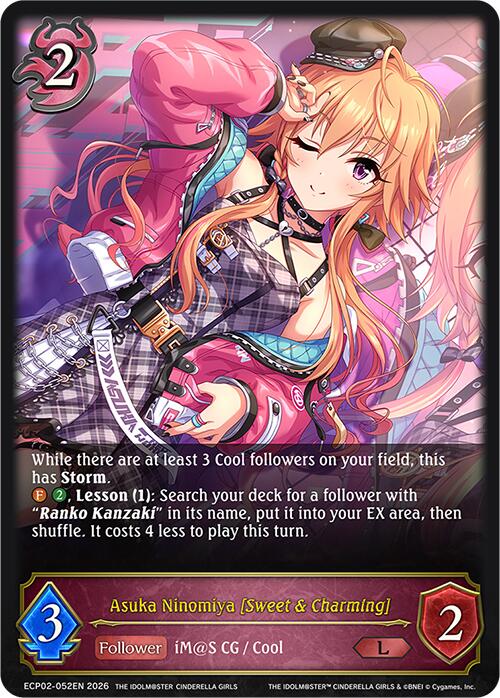 Asuka Ninomiya [Sweet & Charming] (ECP02-052EN) [THE IDOLM@STER CINDERELLA GIRLS EX Crossover Set]