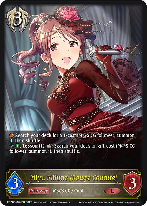 Miyu Mifune [Rouge Couture] (ECP02-064EN) [THE IDOLM@STER CINDERELLA GIRLS EX Crossover Set]
