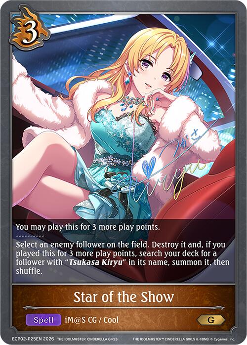 Star of the Show (Foil) (ECP02-P25EN) [THE IDOLM@STER CINDERELLA GIRLS EX Crossover Set]