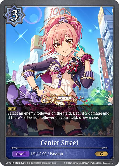 Center Street (Reprint) (CP02-R041EN) [THE IDOLM@STER CINDERELLA GIRLS EX Crossover Set]